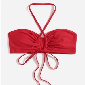 Red bikini top